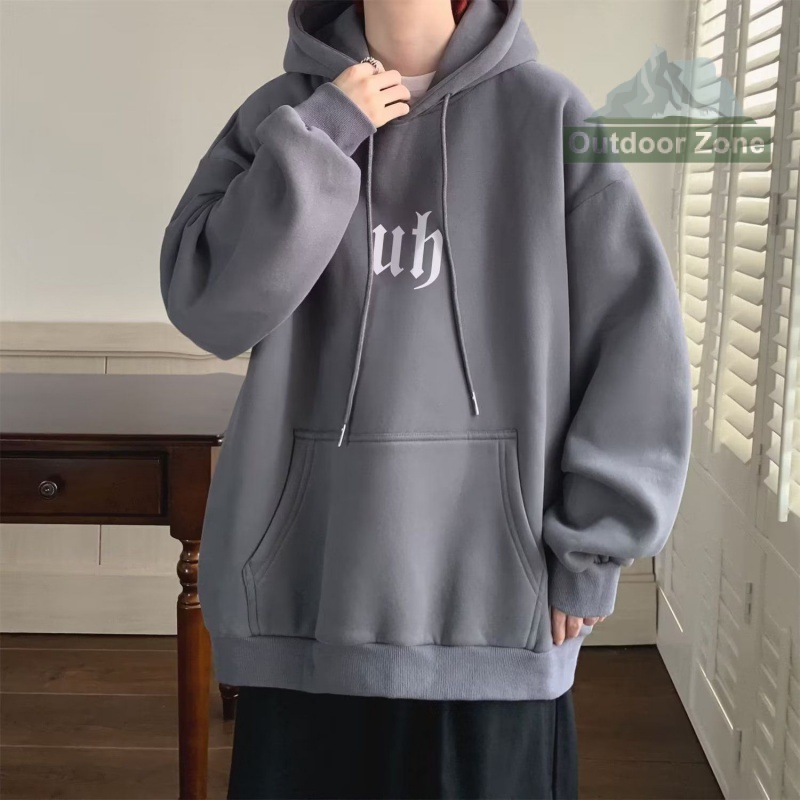 Áo hoodie Dáng Rộng Phong Cách retro Thời Trang Thu Đông Cho Nam