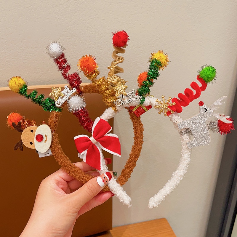 Băng Đô Cài Tóc Hình Bông Tuyết Phát Sáng Dành Cho Trẻ Em