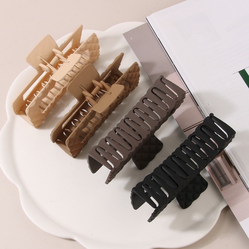 Đơn Giản Kẹp Hình Cá Mập Lớn Đính Kim Cương Giả Cao Cấp Cài Đầu Mùa Hè Cho Nữ