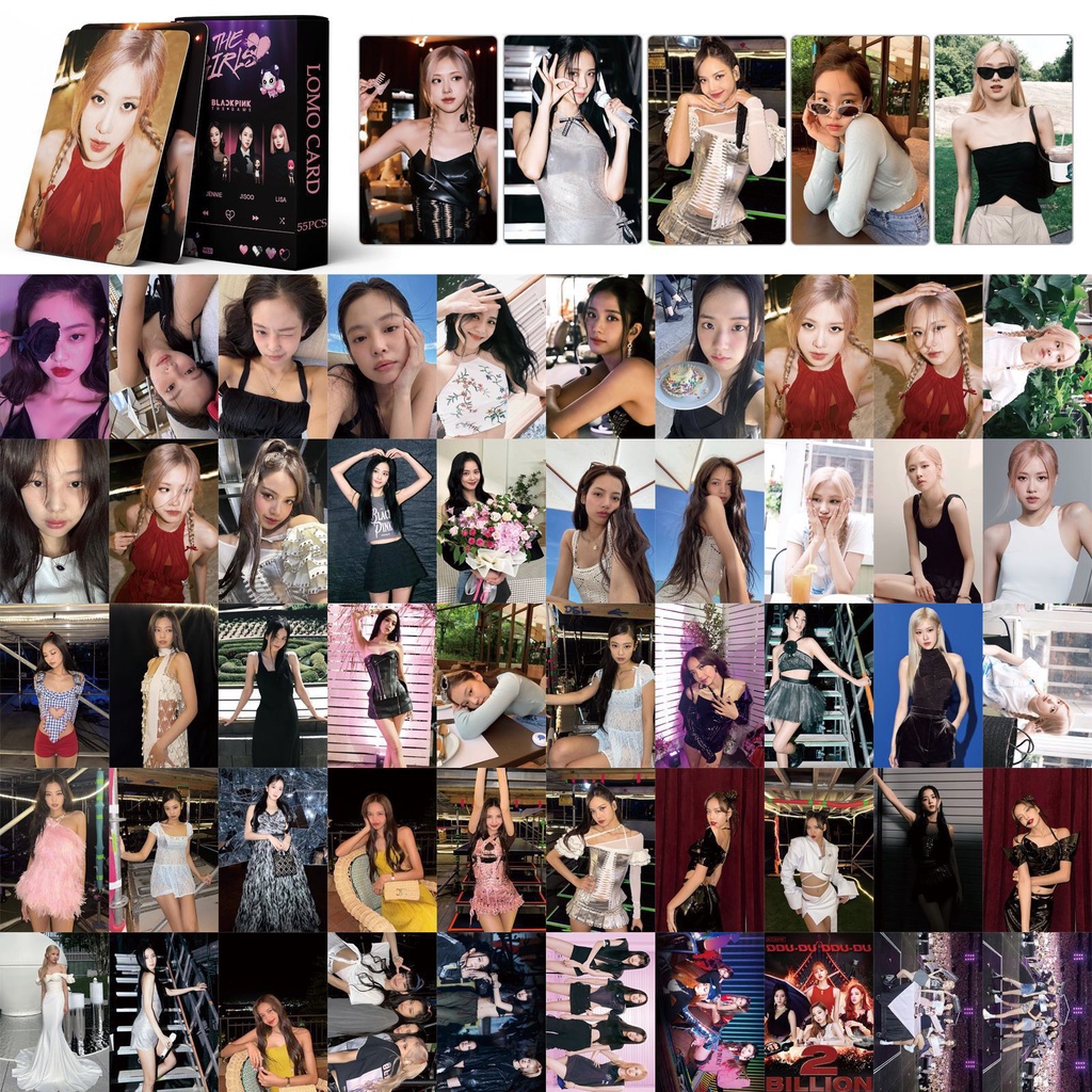 Lomo Card Blackpink bo góc album mới nhất thần tượng kpop Lisa, Jennie, Jisoo, Rosé