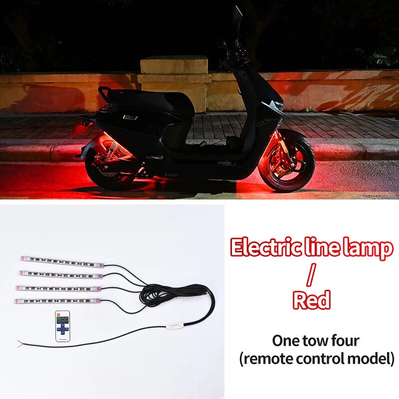 Đèn led Cảnh Báo Điều Khiển Từ Xa Chuyên Dụng Cho Xe Mô Tô / scooter Điện