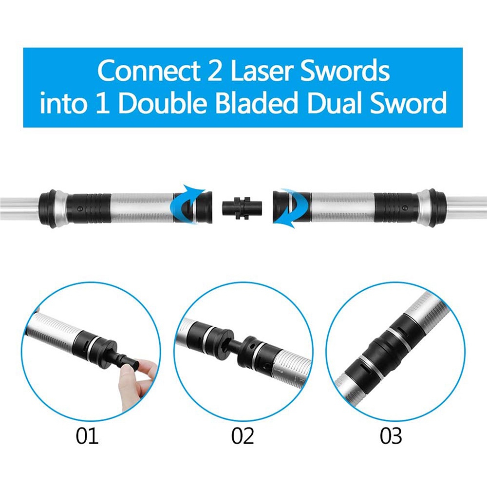 JEDI LED LIGHT SABER FORCE RGB SEVEN COLOR LIGHTS RECHARGEABLE LIGHTSABER WITH SOUND HIGH LIGHT