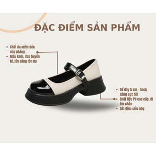 GIÀY ĐỐC MŨI PHA ĐẾ CAO SIÊU NHẸ