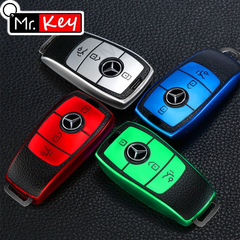 Bao Da tpu Đựng Chìa Khóa Xe Hơi mercedes benz a c e s class w177 w213 w205 w221