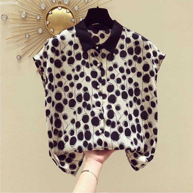 Áo Sơ Mi Ngắn Tay Dáng Rộng Thời Trang Mùa Hè Hàn Quốc Dành Cho Nữ