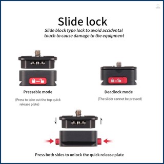 Quick Release Plate Adapter for DSLR Mirrorless Camera Tripod - Express Pallet Mount