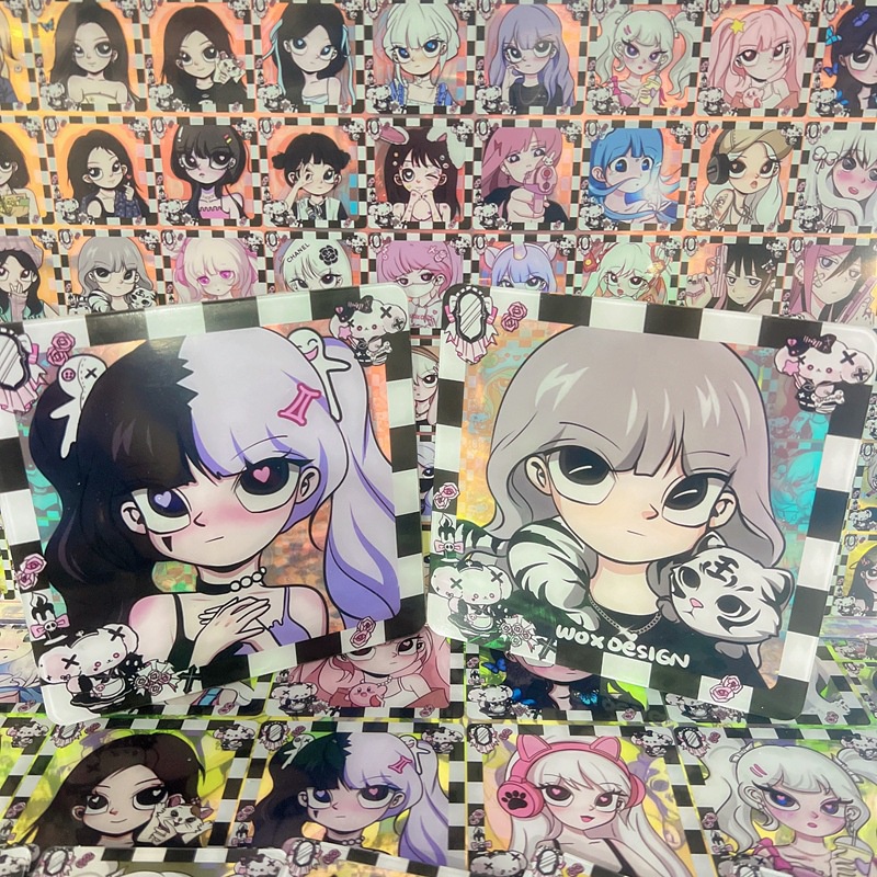 Thương Hiệu Mới Hộp Đựng Móc Khóa Bằng acrylic Hình Vuông In Chữ walker ins Màu laser diy