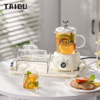 TAIDU Ấm Đun Nước Văn Phòng Thủy Tinh Cốc Hầm Điện Máy Pha Trà Đa Chức Năng