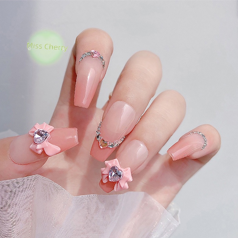 Set 10 Hạt Nhựa resin Hình Nơ 3d Đính Đá Trang Trí Móng Tay Nghệ Thuật