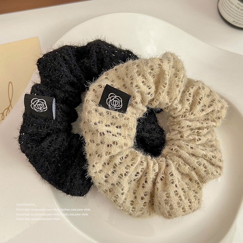 Dây Cột Tóc Ruy Băng Hình Hoa Trà Phong Cách retro