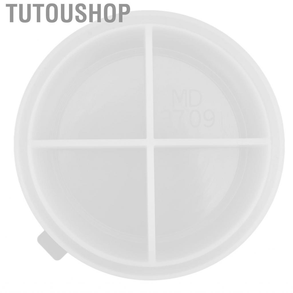 Tutoushop Silicone Mold DIY Small Round  Dripping Tray Storage Box Setting Table
