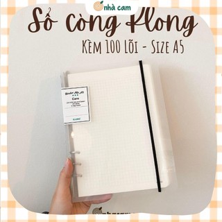 Binder / Sổ Còng Sắt A5 Kèm 100 Lõi Klong Nhà Cam