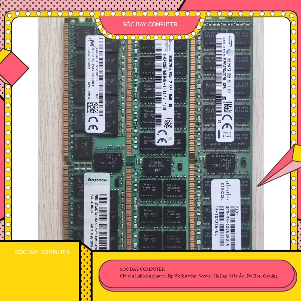 Ram server workstation ddr4 ecc reg 16gb 32gb