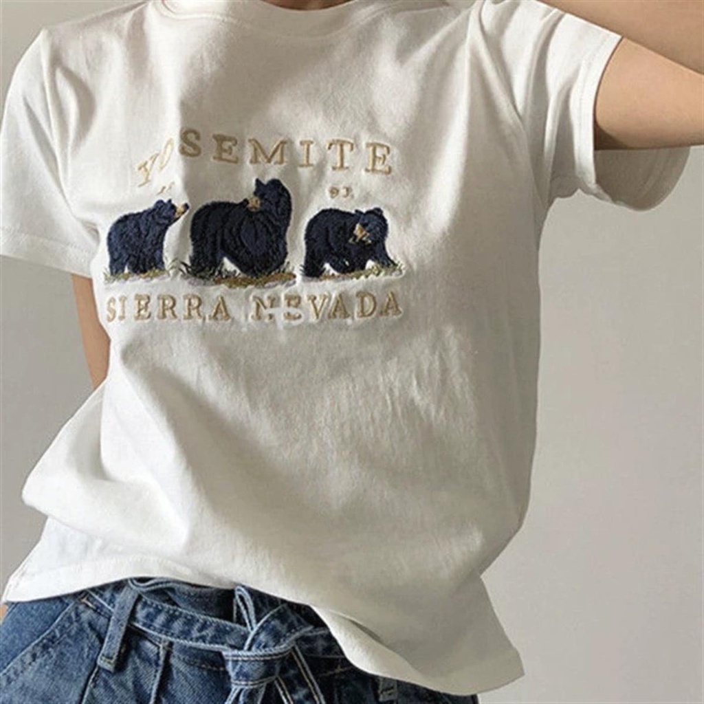 Áo thun Baby Tee PINKSTORE29 in hình 3 Chú Gấu YOSSEMITE A5918