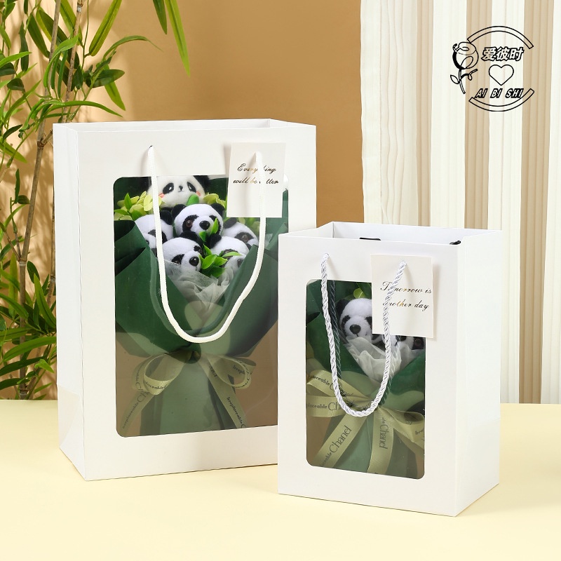 Bó Hoa Dâu Tây Gấu Trúc Hoạt Hình Dễ Thương Dùng Làm Quà Tặng Cho Bạn Gái