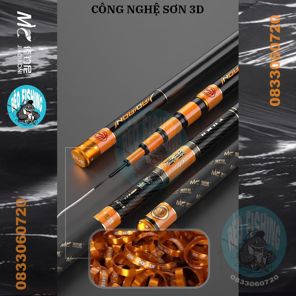 CẦN CÂU TAY CARBON MC PHỤC MA KHINH LƯỢNG 5H 28i TẢI TĨNH 4000g chính hãng mẫu mới