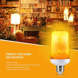 Bóng Đèn led e27 5w 4 Chế Độ Hiệu Ứng Ngọn Lửa Trang Trí