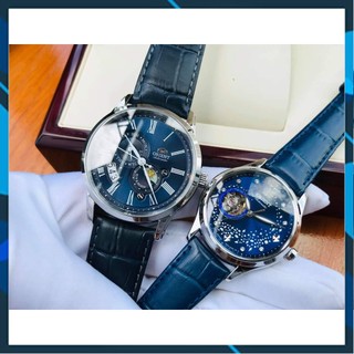Đồng hồ cặp chính hãng orient sun & moon & blue moon cực hot ra-ak0011d10b và ra-ag0018l10b