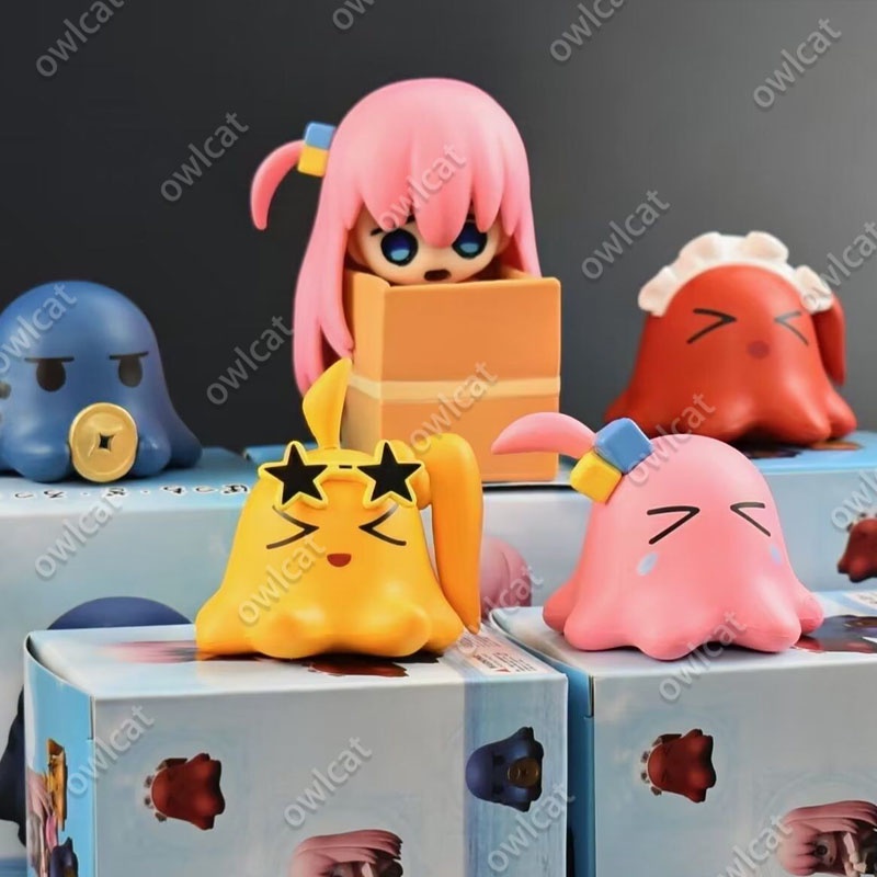 Mô Hình Nhân Vật Set BOCCHI THE ROCK! Hitori Gotoh  5cm Shimokita Nijika Ryo Ikuyo Guitar Hero Bocchi-chan Mango Mask Kessoku Band PVC Figure Packed in Box Model Lonely Rolli