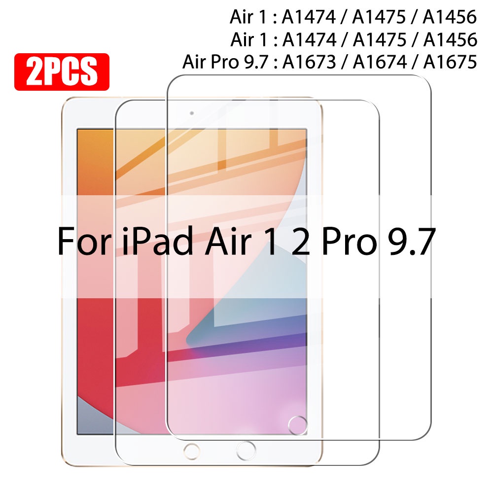 Set 2 Kính Cường Lực Bảo Vệ Màn Hình Máy Tính Bảng Cho ipad pro 12.9 11 10 10.9 2022 air 5 4 3 2 1 2020 mini 6 9.7 9 10.2