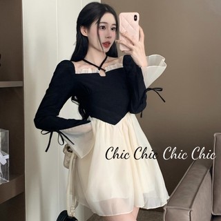 Chic Chic váy nữ Đầm Body Cho thời váy Fashion Phong cách Vintage Stylish WLQ23A0MFP 45Z231109