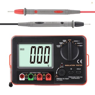 Thiết bị kiểm tra điện tử cách nhiệt dc 250v / 500v / 1000v ac 750v có màn hình lcd đa năng