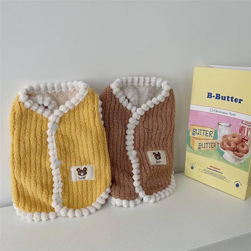 Áo Khoác Vải Nhung Giữ Ấm Mùa Thu Đông Cho Thú Cưng