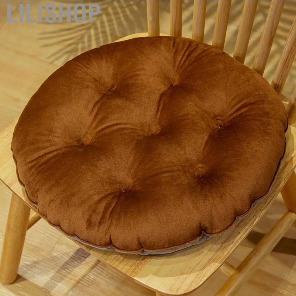 Lilishop Seating Cushion Cute Color Matching Warm  Comfortable Fill Chair Pillow for Autumn Winter