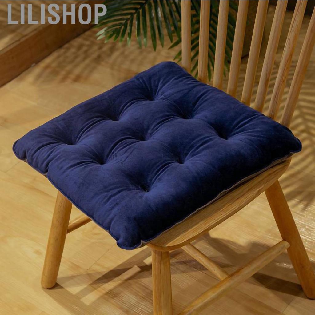 Lilishop Seating Cushion Cute Color Matching Warm  Comfortable Fill Chair Pillow for Autumn Winter