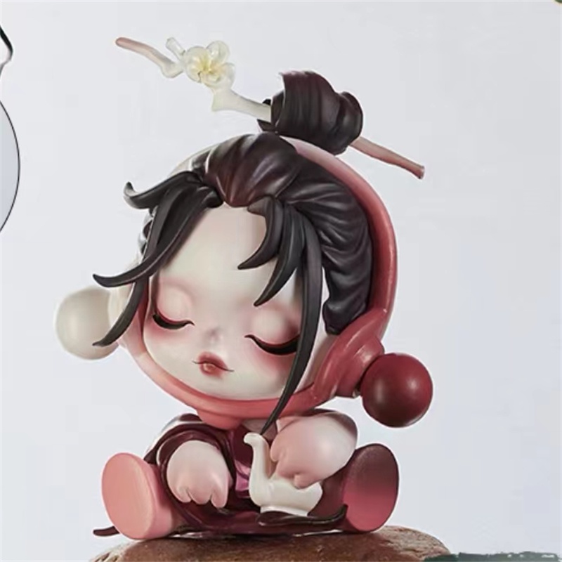 ★Đồ Chơi hgtoys hgtoys hgtoys★   Búp Bê popmart skullpandacourtyard Hoa Mận Có Hộp Quà Tặng Trang Trí Thời Thượng
