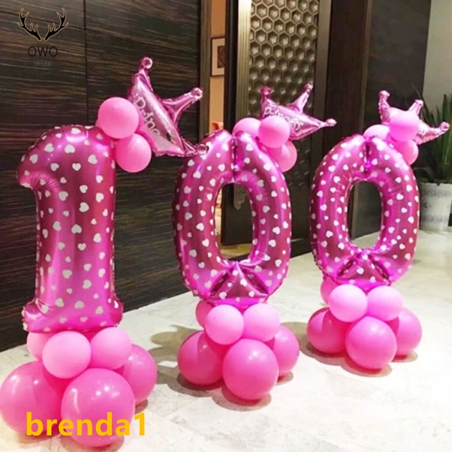 1 Bong Bóng Nhôm Hình Chữ Số 32inch Trang Trí Tiệc