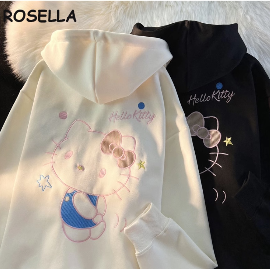 Rosella Áo Khoác hoodie áo khoác nữ zip hoodie Phong cách Thanh lịch comfortable casual WWY2393FF1 46Z231117