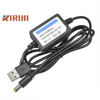 RIRIHI Cáp Chuyển Đổi usb Sang dc 5v Sang 12v 1a 5.5x2.1mm dc Dài 1.3m