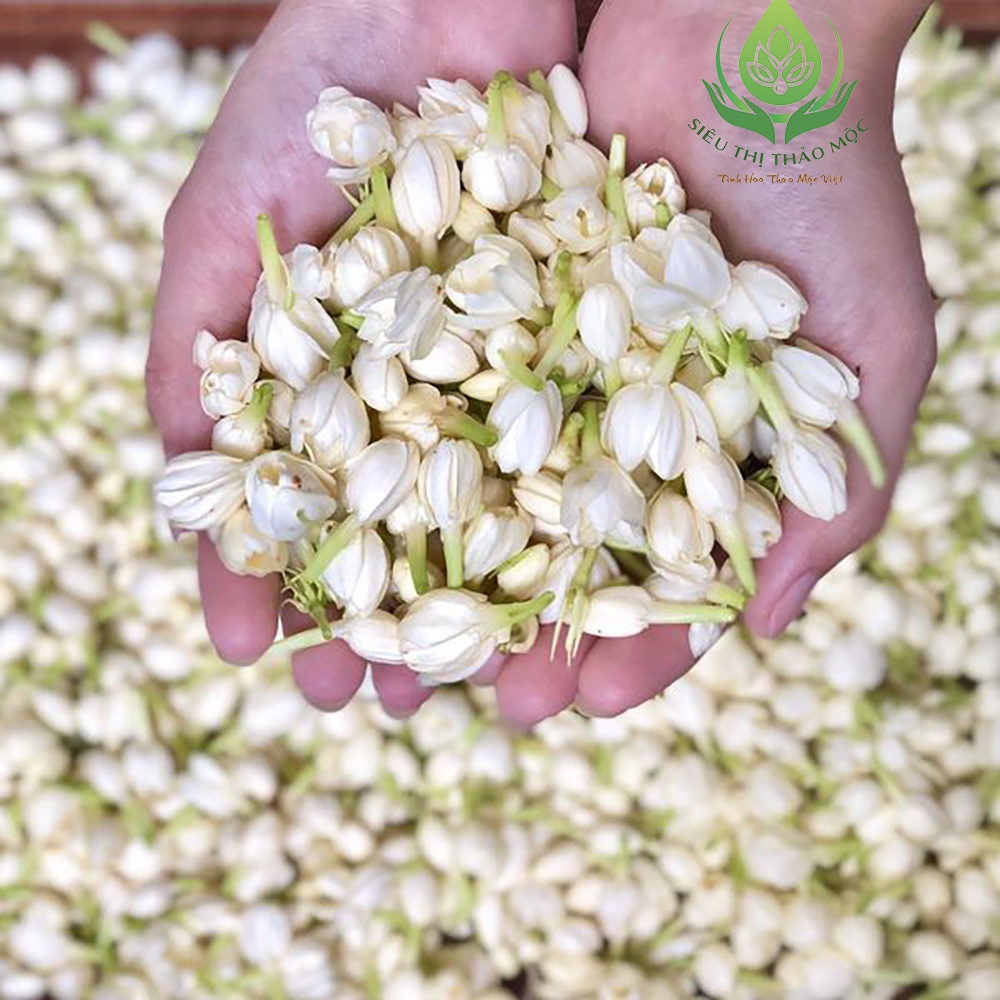 Trà Hoa Nhài  100gr Sấy Khô Nguyên Bông Trắng Đẹp