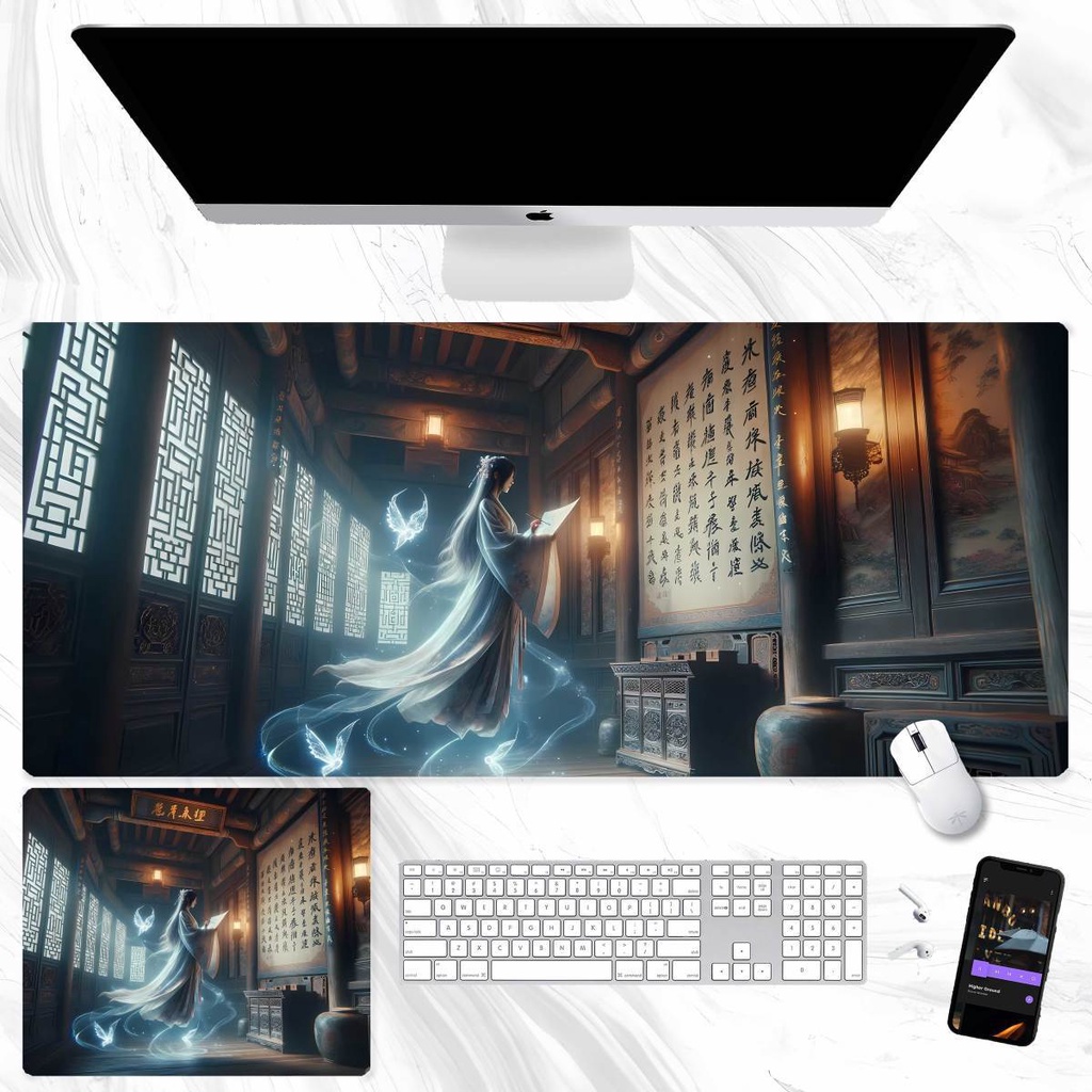 Tấm Lót Chuột Và Bàn Phím Máy Tính In Hình Hoạt Hình anime Trung Quốc Cỡ Lớn Dành Cho Văn Phòng / Ký Túc Xá