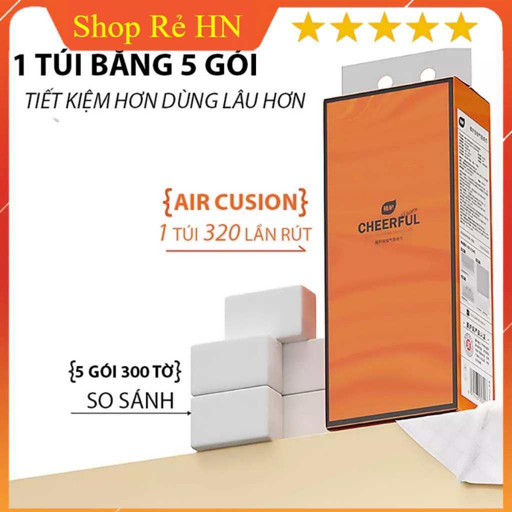 1280 Tờ 1 Bịch Giấy Vệ Sinh Treo Tường Tặng Kèm Móc Treo Tường - Hàng Loại 1