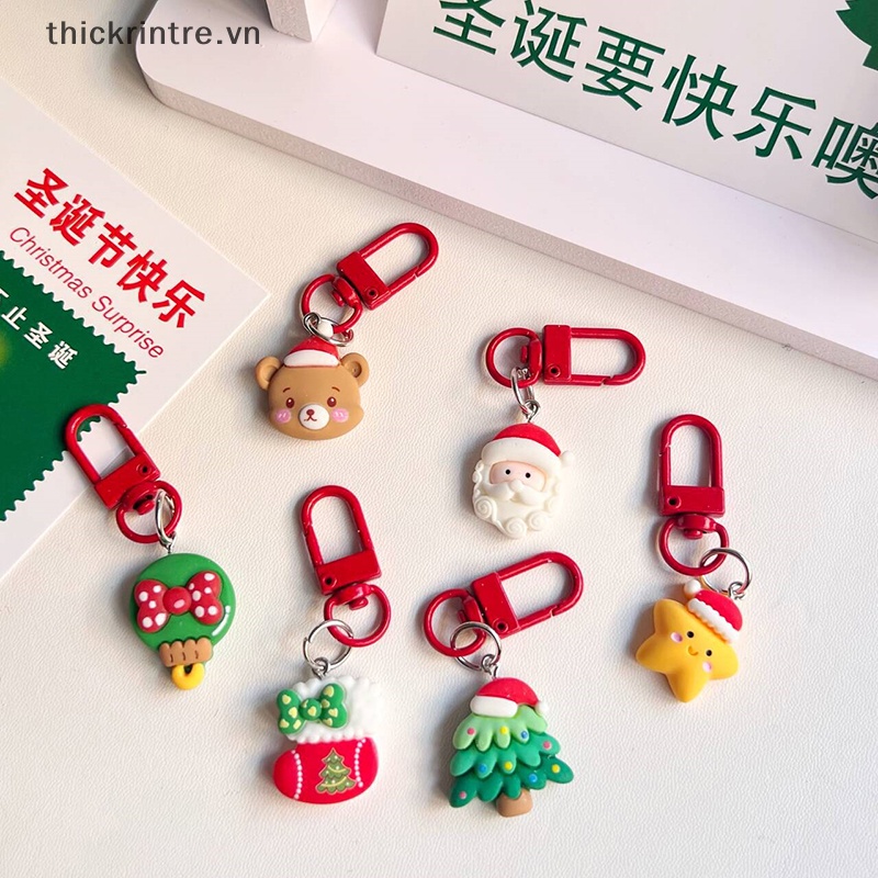 Th Móc Chìa Khóa Treo Ba Lô Túi Xách Trang Trí Giáng Sinh Đáng Yêu Hình Ông Già Noel Hoạt Hình Quà Tặng Giáng Sinh vn