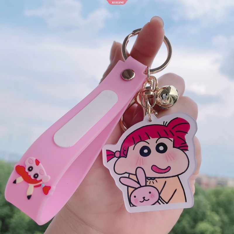 Móc Khóa Hình Cậu Bé Bút Chì shin-chan Bằng acrylic Dễ Thương Cho Cặp Đôi