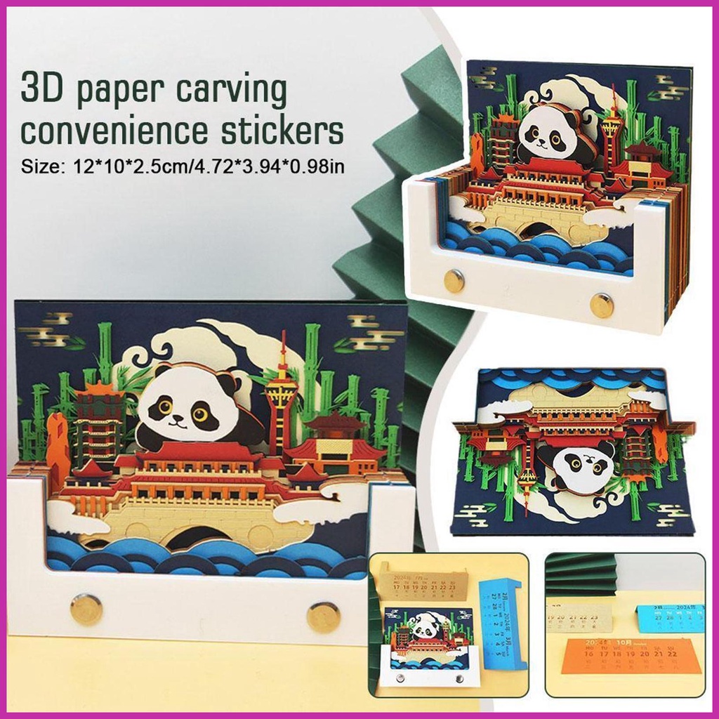 Lịch 3d 2024 Bằng Giấy Để Bàn Trang Trí Phòng Khách