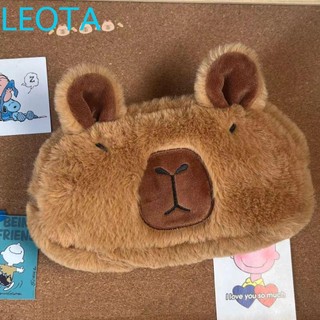 Leotakf Túi Đựng Bút Hình Thú Nhồi Bông capybara capybara Đáng Yêu
