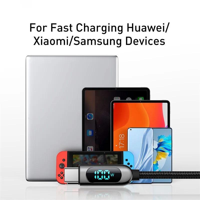 Baseus Cáp Sạc Nhanh pd 100w usb c Cho iphone15 promax xiaomi samsung macbook