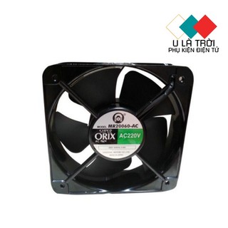 Quạt vuông hút gió 20x20x6 cm orix 220v ,thông gió hút mùi tản nhiệt
