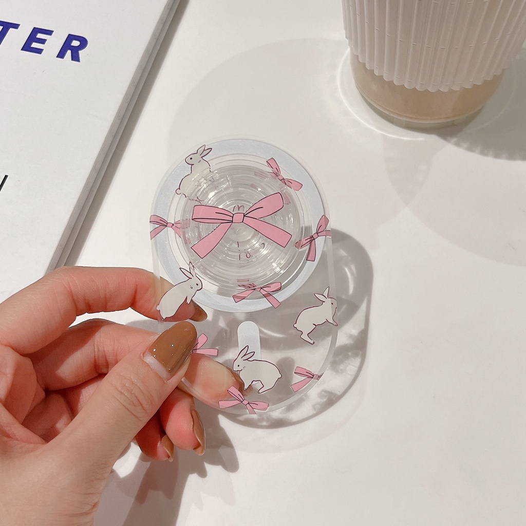 Giá Đỡ Điện Thoại / Máy Tính Bảng Bằng pc Họa Tiết Thỏ Hoạt Hình Dễ Thương