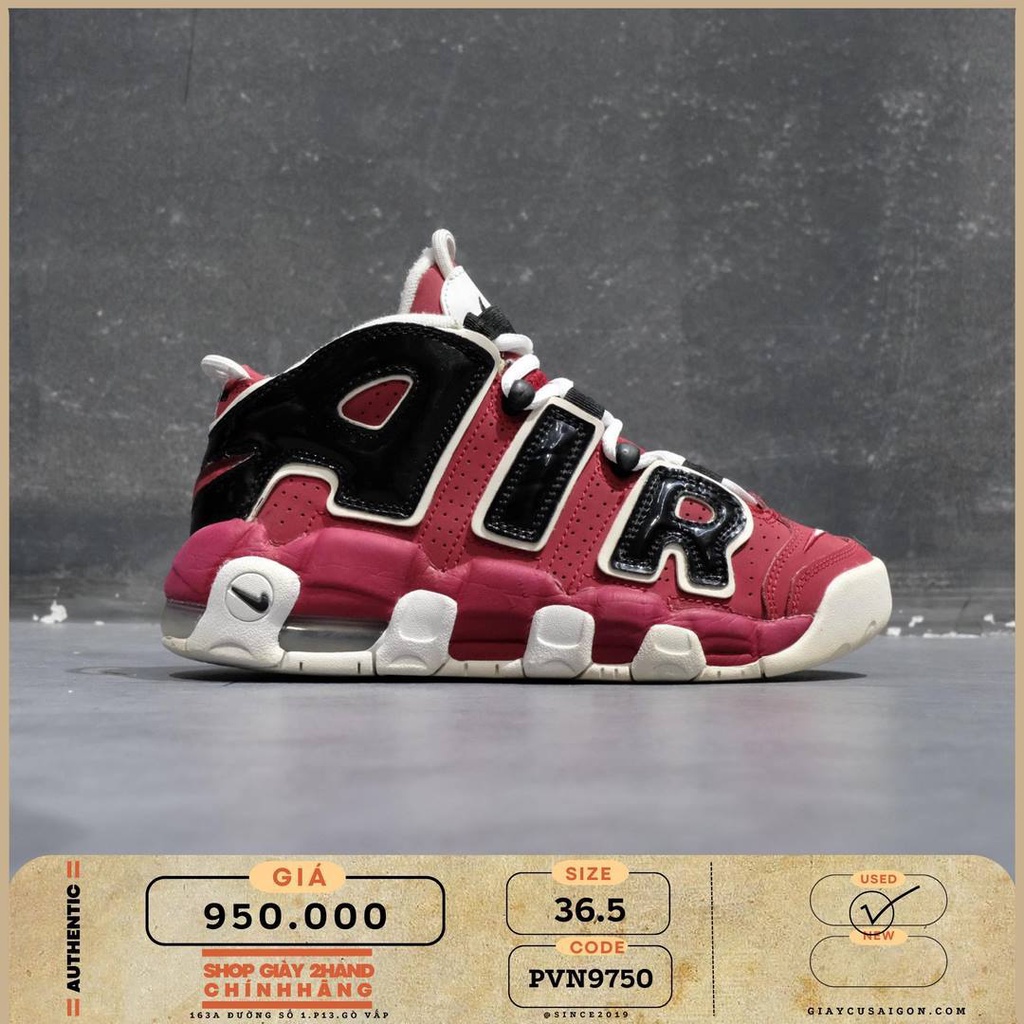 2hand Giày N.ike Air More Uptempo GS 'Varsity Red' 415082-600 SIZE 36.5 PVN9750