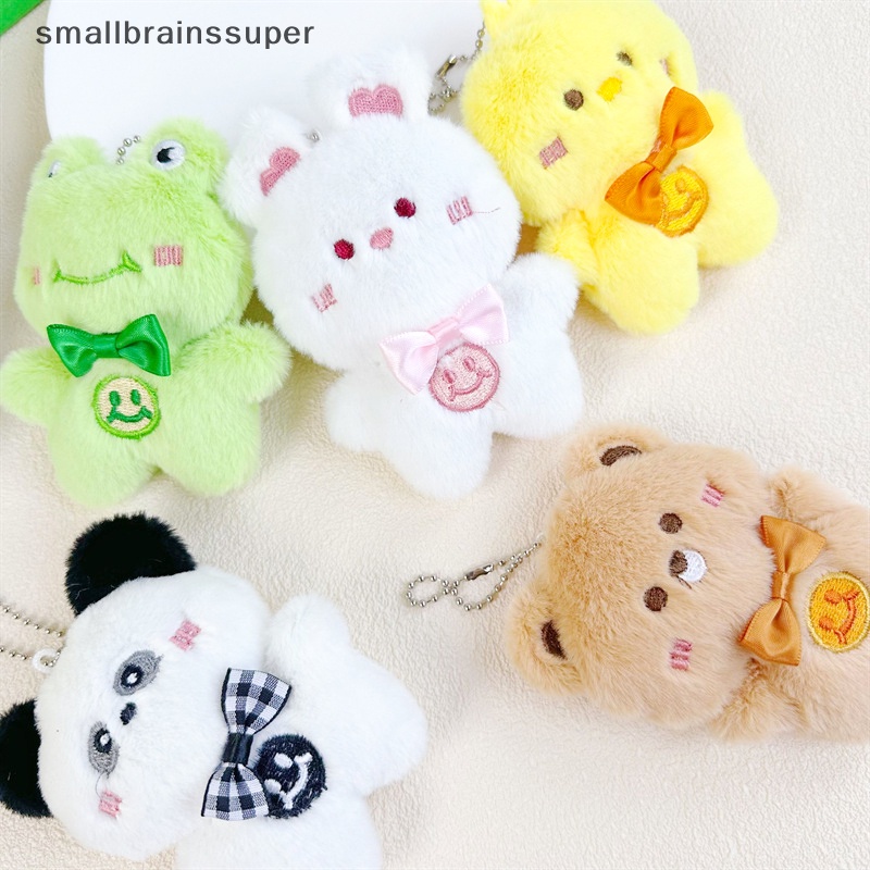 Smallbrainssuper Móc Chìa Khóa Hình Gấu / Thỏ Nhồi Bông Dễ Thương Sáng Tạo Cho Nữ sbs