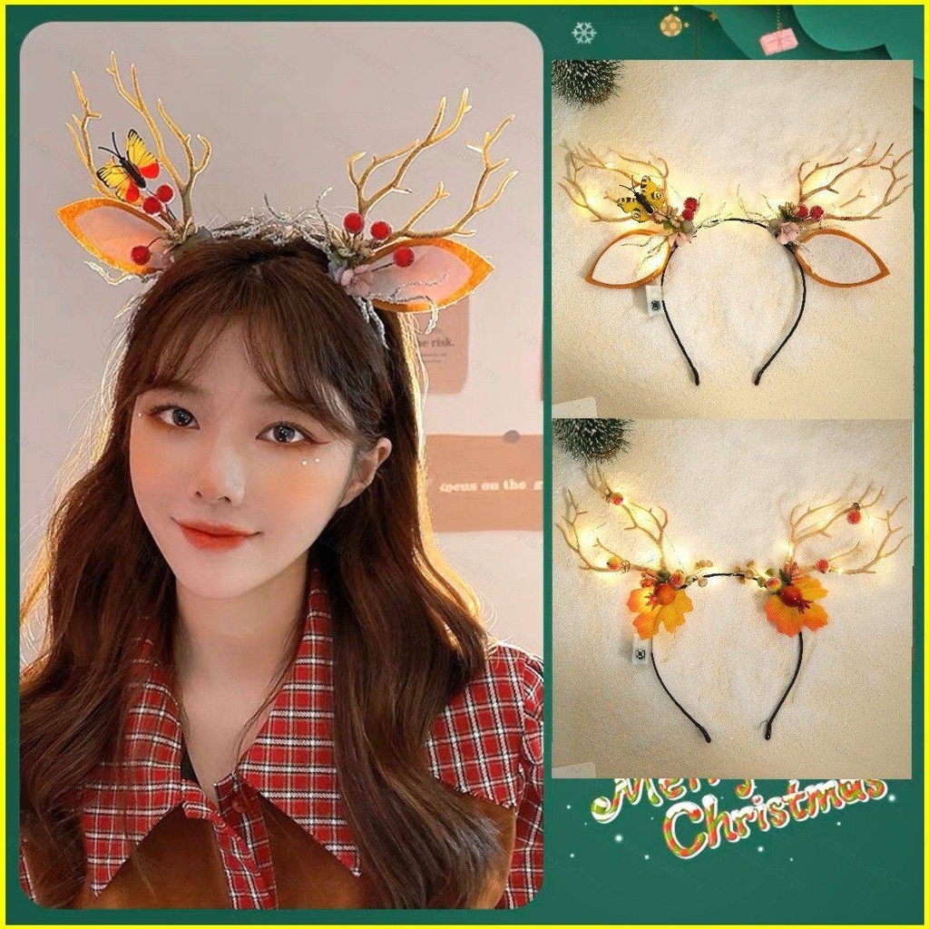 Mới Cài Tóc Hình Sừng Hươu Phát Sáng Độc Đáo Cho Bé