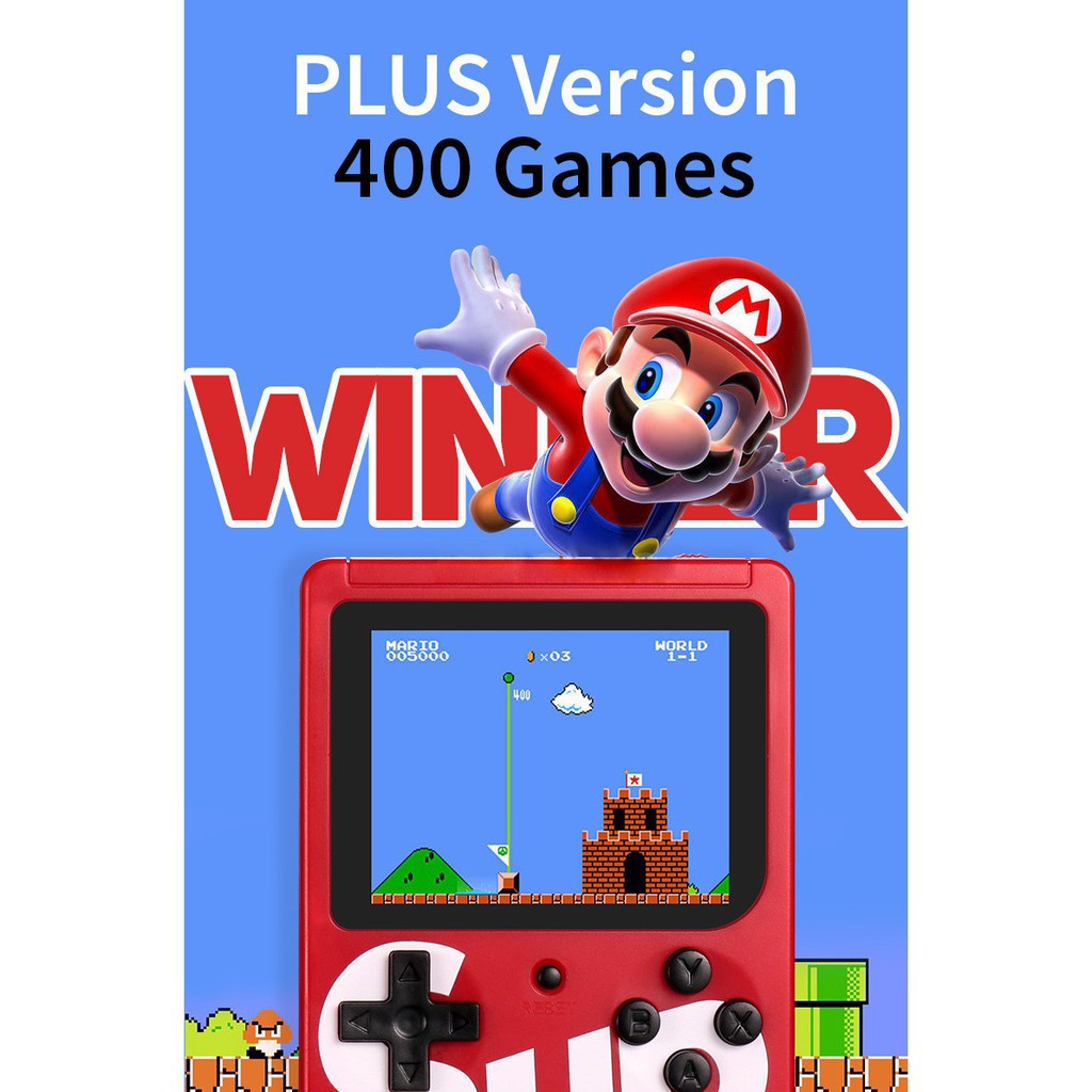 Máy Chơi game Cầm Tay sup 400 Trong 1 Phong Cách retro