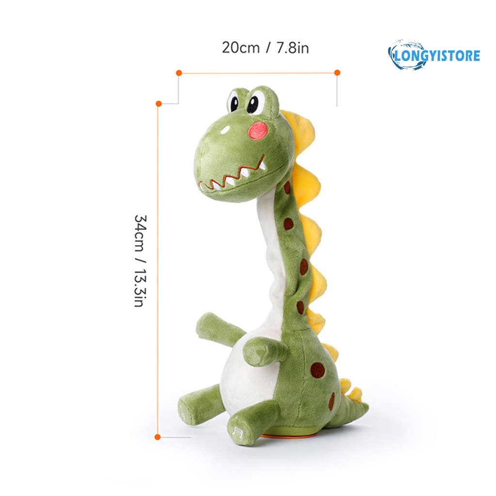 Thú Nhồi Bông Điện Tử Mềm Mại Hình Hươu Cao Cổ  Nhảy Múa Cho Bé Trai Bé Gái