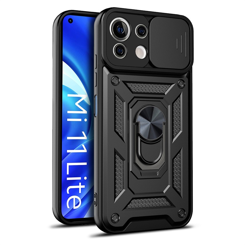 Trượt Ốp Điện Thoại Cứng Có Vòng Đỡ Chống Sốc Bảo Vệ Camera Cho Xiaomi Mi 11 Lite 11Lite 5G NE Xiomi 11 Lite | BigBuy360 - bigbuy360.vn