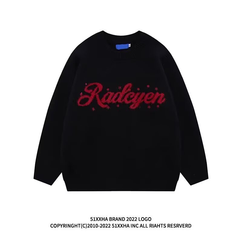 Áo sweater Dệt Kim Tay Dài Phong Cách Giáng Sinh Thời Trang hong kong Mới Cho Cặp Đôi